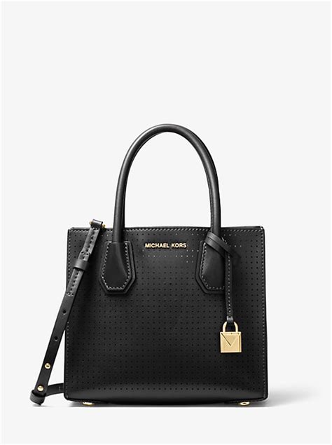 Mercer Perforated Leather Crossbody Bag 